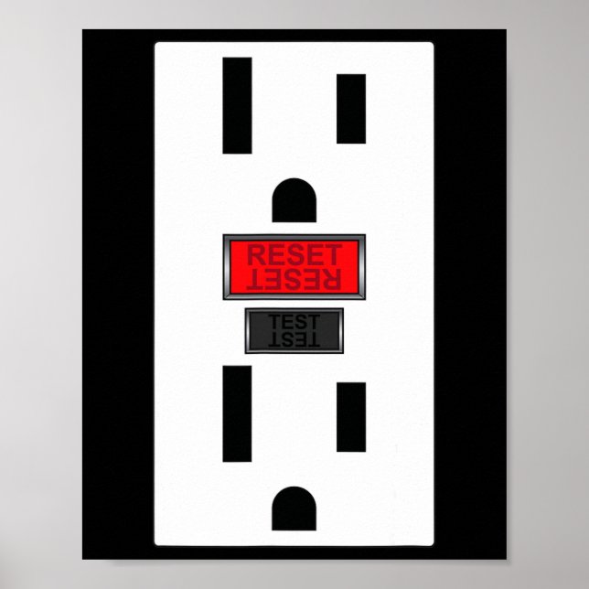 Affiche Prise De Prise Électrique Drôle Halloween Pour Cou (Devant)