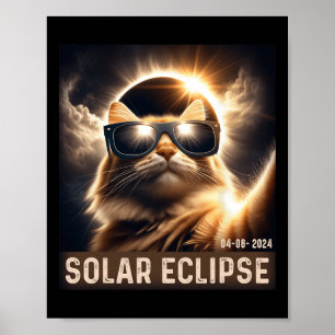 Affiche Prise D'Un Selfie Avec Solaire 2024 Eclipse Portan