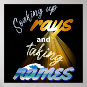 Affiche Prise en charge des rayons et prise de noms été