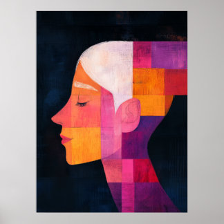 Affiche Prisme de son profil — Réalisme abstrait
