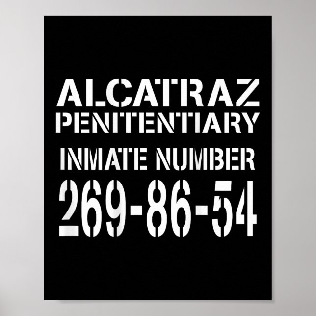 Affiche Prison d'Alcatraz Drôle costume de prisonnier Hall (Devant)