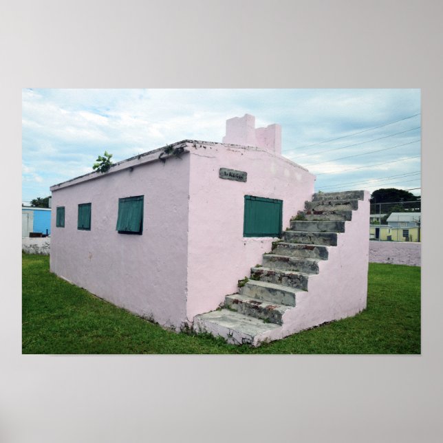 Affiche Prison rose des Bahamas, Green Turtle Cay (Devant)