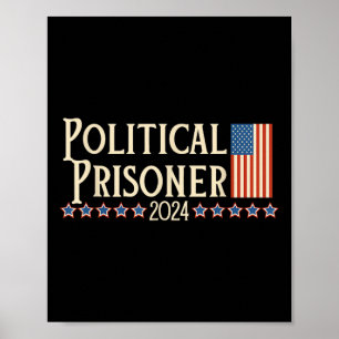Affiche Prisonnier 2024 Vote Trump 5 novembre Drapeau amér