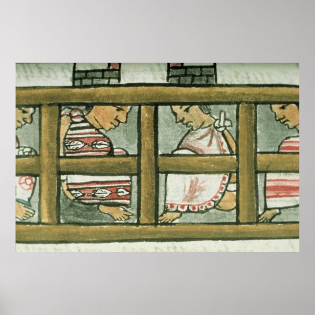 Affiche Prisonniers aztèques, du 'Codex florentin' (Devant)