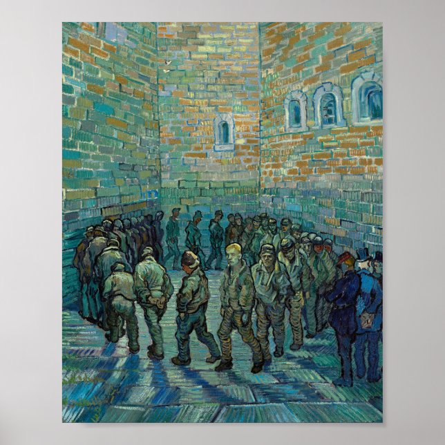 Affiche Prisonniers Exercice par Vincent Van Gogh (Devant)