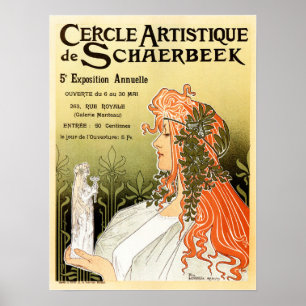 Affiche PRIVAT LIVEMONT Cercle Artistique de Schaerbeek