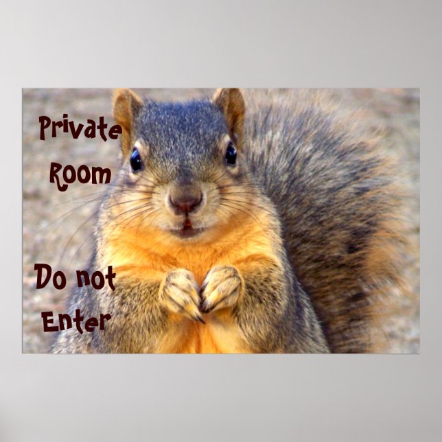 Affiche Privé Veuillez imprimer (Devant)