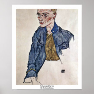 Affiche Privé Volontaire Par Schiele Egon