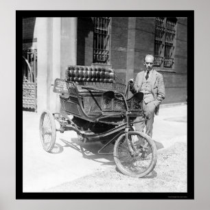 Affiche Prix Auto à trois roues 1924