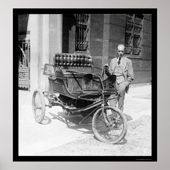 Affiche Prix Auto à trois roues 1924 (Devant)
