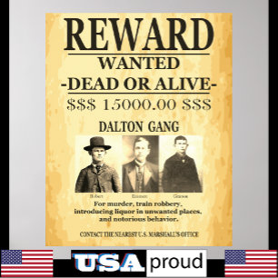 Affiche Prix Dalton Gang offert Recherché