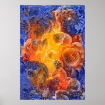 Prix des planètes givrés - Peinture manuelle primé