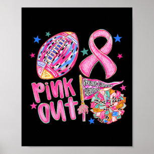 Affiche Prix du cancer du sein rose Out Footll rose Ribbon