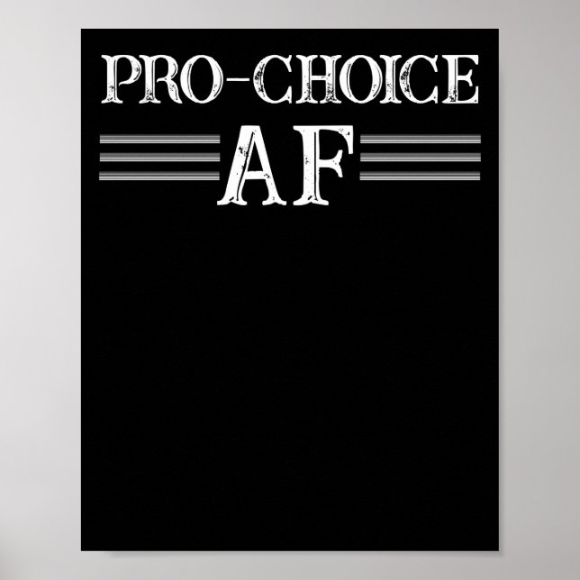 Affiche Pro Avortement ProChoice Pro Choice AF féministe (Devant)