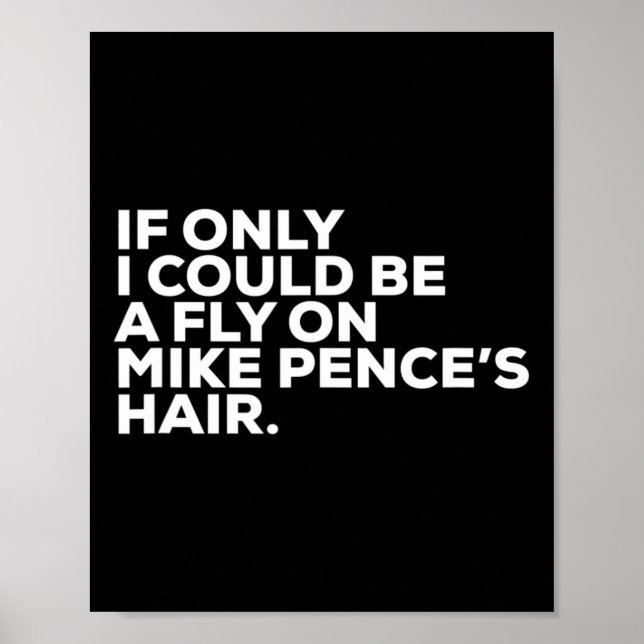 Affiche Pro Biden Election Campaign Quote Mike Pence Fly  (Devant)