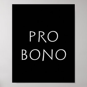 Affiche Pro bono