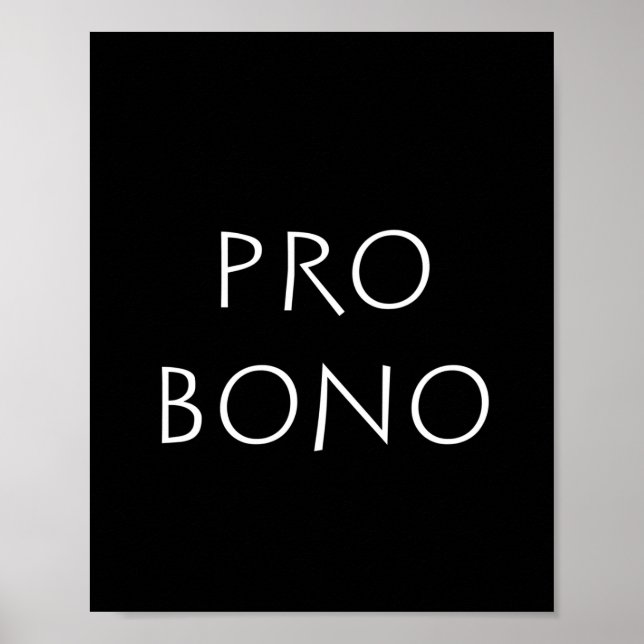 Affiche Pro bono (Devant)