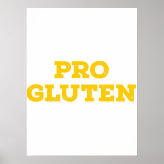Affiche Pro Gluten Pro Pain Sauver Le Gluten Drôle Chef Ba