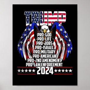 Affiche Pro God Anti-avortement Po Jobs Pro Israel Pro 202