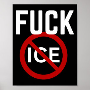 Affiche Pro-immigrés anti-glace anti-discrimination anti-T