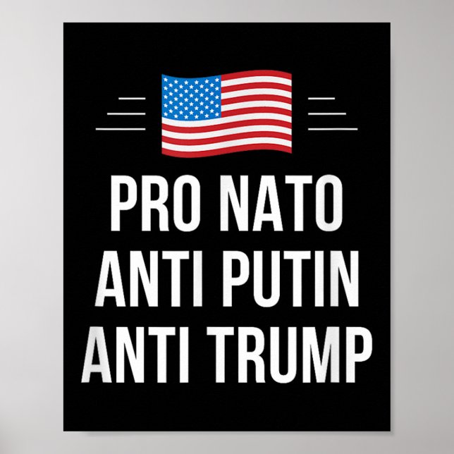 Affiche Pro Nato - Anti Poutine - Anti Trump - , Small (Devant)