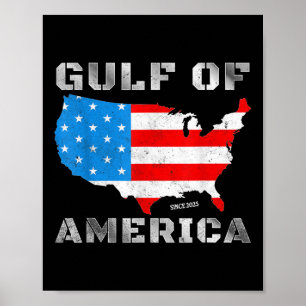 Affiche Pro-Trump Amérique Du Golfe Patriotique Officiel D