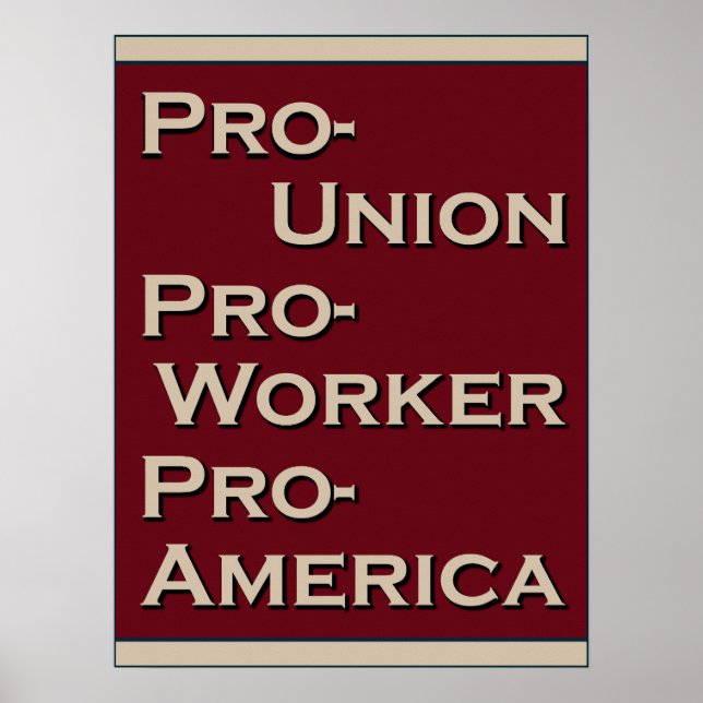 Affiche Pro-Union 1940's Design (Devant)