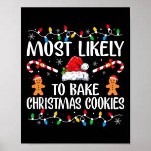 Affiche Probable De Faire Cuire Les Cookies De Noël Fun Ba