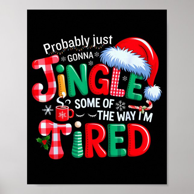 Affiche Probablement juste aller tinter un peu de Noël (Devant)