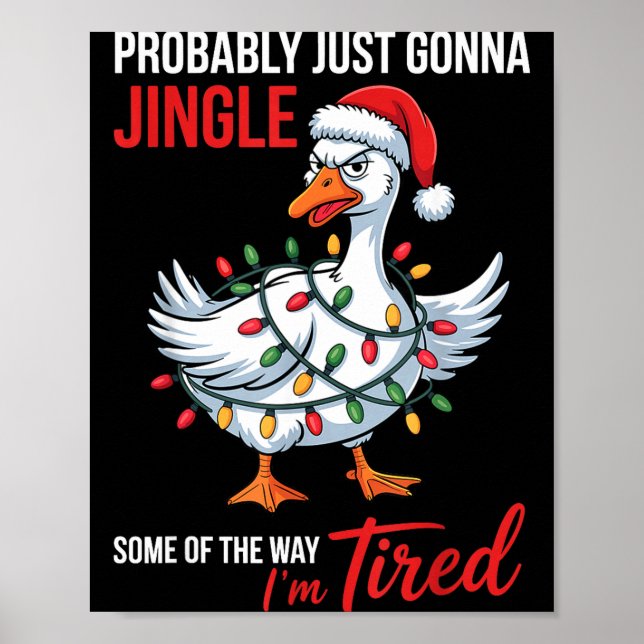 Affiche Probablement juste aller tintinnabuler un peu, je  (Devant)