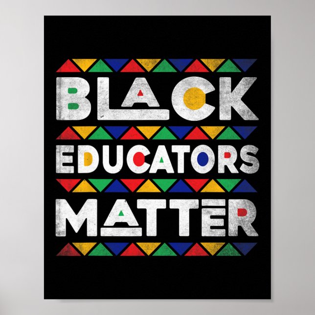 Affiche Problème des enseignants noirs Melanin African Tea (Devant)