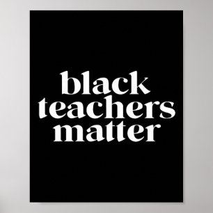 Affiche Problème des enseignants noirs Mois de l'histoire