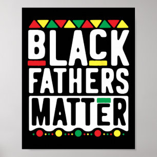 Affiche Problème des pères noirs pour les hommes Papa Mois