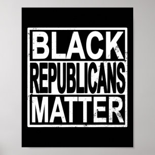 Affiche Problème des Républicains noirs votes conservateur