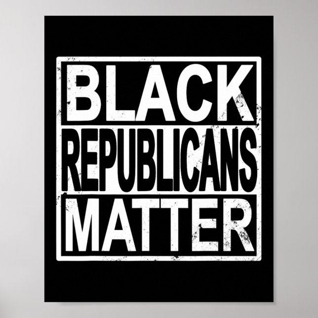 Affiche Problème des Républicains noirs votes conservateur (Devant)