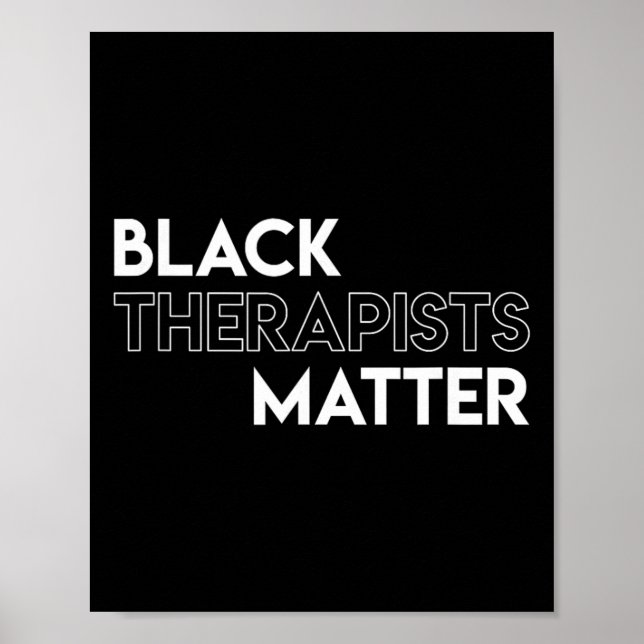 Affiche Problème des thérapeutes noirs Mois de l'histoire  (Devant)