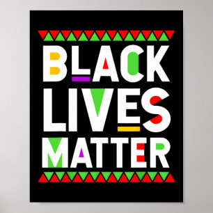 Affiche Problème des vies noires Mois de l'histoire des No