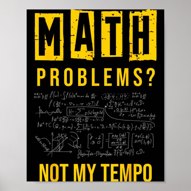 Affiche Problèmes de maths_ Pas de blagues de papa sur le  (Devant)