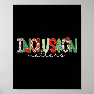 Affiche Problèmes de Noël pour l'inclusion Enseignant Sped