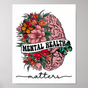 Affiche Problèmes de santé mentale de la stigmatisation Se