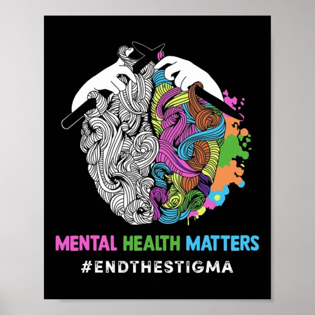 Affiche Problèmes de santé mentale de la stigmatisation Se (Devant)