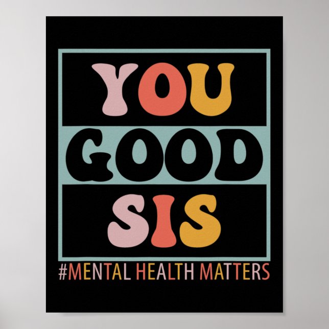 Affiche Problèmes De Santé Mentale Du Sis (Devant)