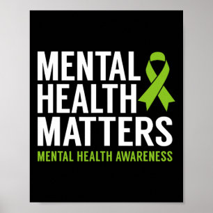 Affiche Problèmes de santé mentale Hommes Femmes Enfants S