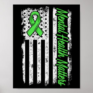 Affiche Problèmes de santé mentale Lutter contre la stigma