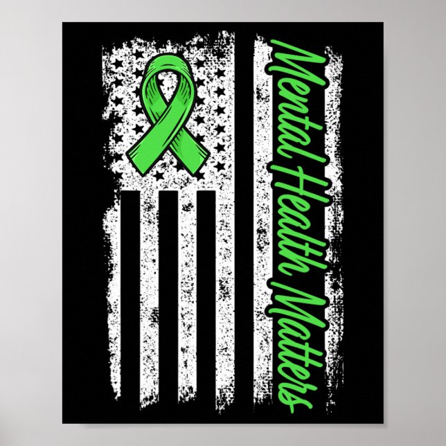 Affiche Problèmes de santé mentale Lutter contre la stigma (Devant)