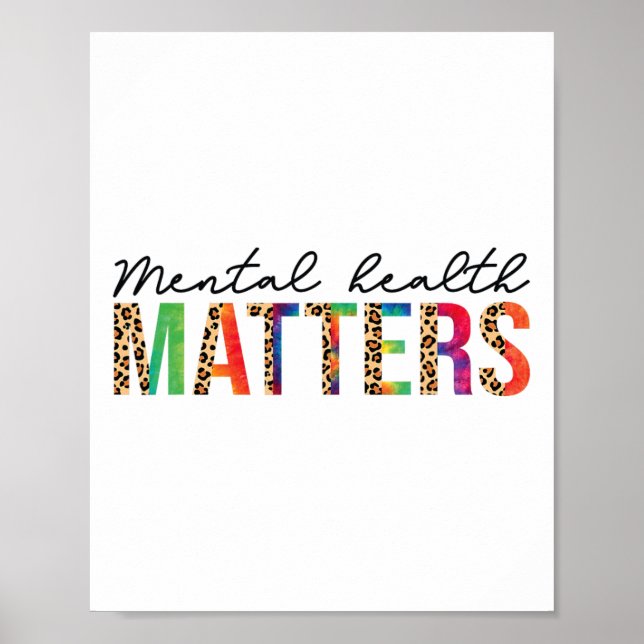 Affiche Problèmes de santé mentale Maladie cérébrale humai (Devant)