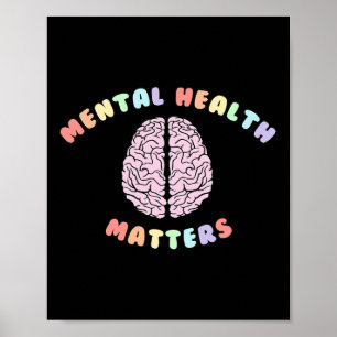Affiche Problèmes de santé mentale Sensibilisation à la sa