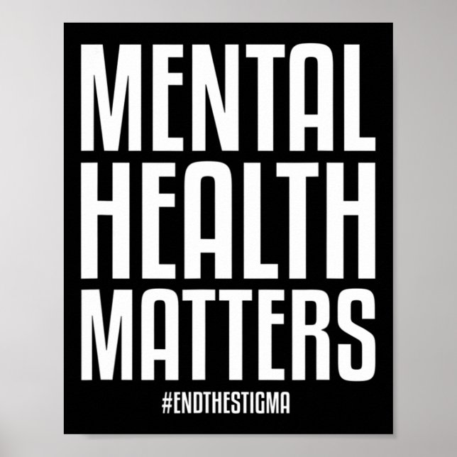 Affiche Problèmes De Santé Mettre Fin À La Stigmatisation  (Devant)