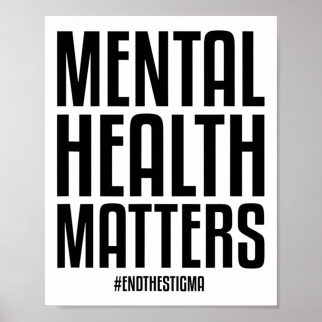 Affiche Problèmes De Santé Mettre Fin À La Stigmatisation  (Devant)