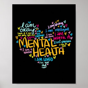 Affiche Problèmes de santé Sensibilisation Coeurs Fête des